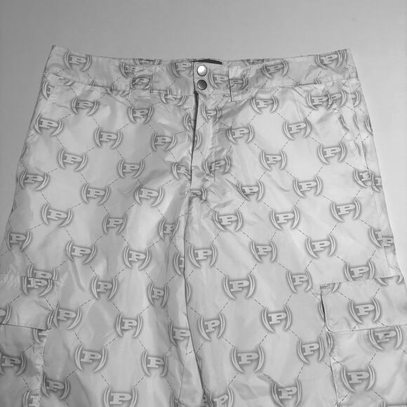 Phat Farm Wide Leg Polyester Windbreaker Pants Streetwear